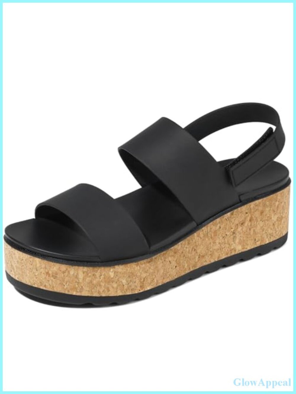 Women's Platform Wedge Cork Sandals Chunky Lug Sole Comfort Walking Shoes